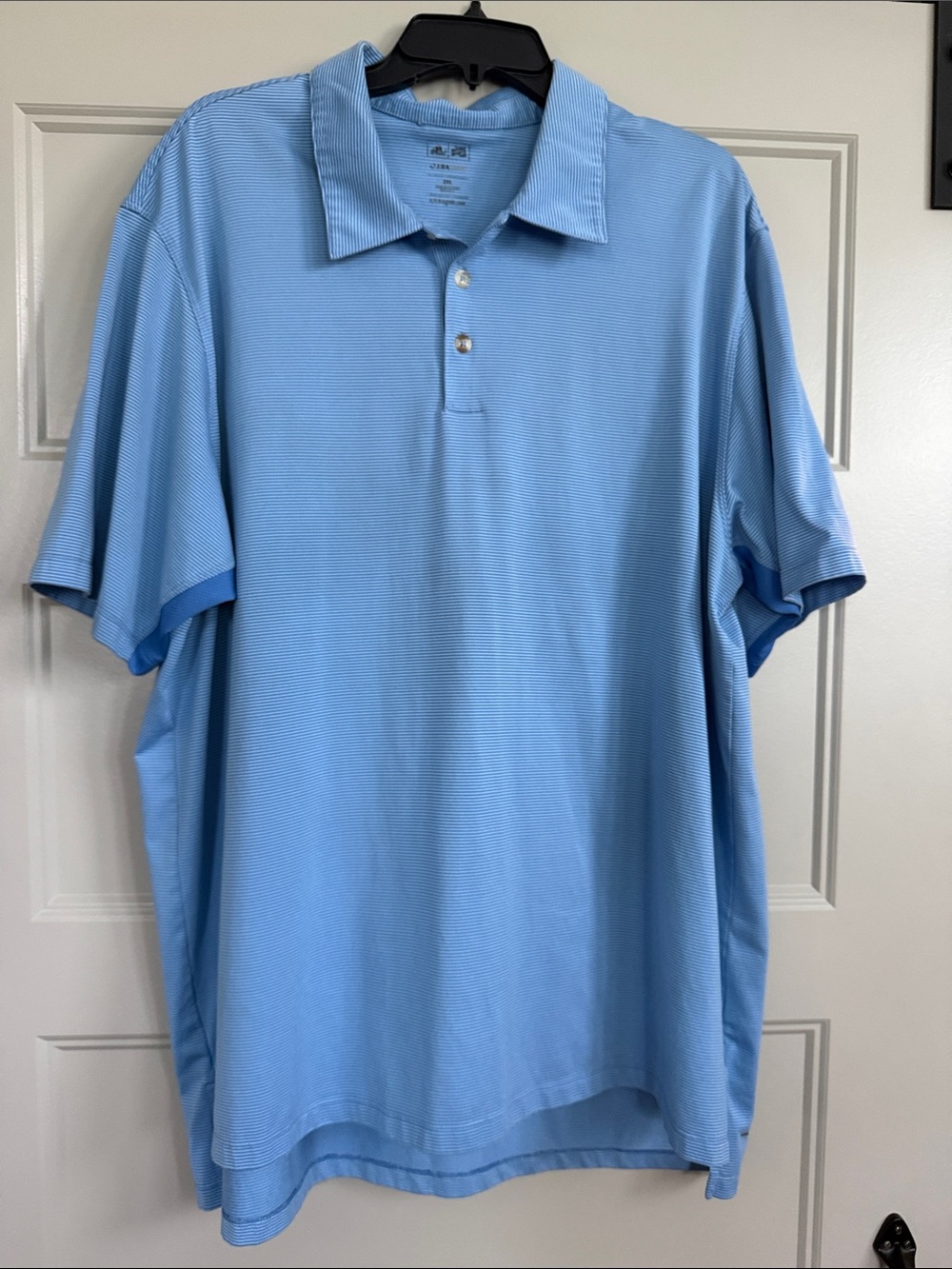 Adidas Light Blue Men's Performance Polo Shirt